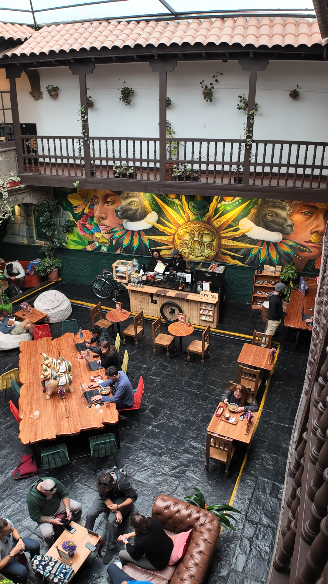 Patio del hostel